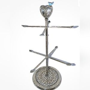 Brighton Silver Jewelry Stand with Blue Accent